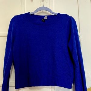 h&m soft blue sweater